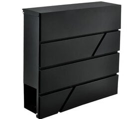 Malatec S6238 pašto dėžutė, juoda kaina ir informacija | Pašto dėžutės, namo numeriai | pigu.lt