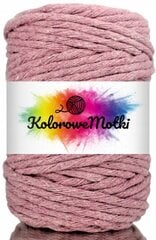 Macrame medvilninė virvė 5mm, 50m vienos gijos pasukimo, KoloroweMotki, Heather kaina ir informacija | Nėrimo priemonės | pigu.lt