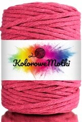 Macrame medvilninė virvė 5mm, 50m vienos gijos pasukimo, KoloroweMotki, Aviečių kaina ir informacija | Nėrimo priemonės | pigu.lt