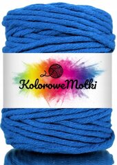 Macrame medvilninė virvė 5mm, 50m vienos gijos pasukimo, KoloroweMotki, Rugiagėlės kaina ir informacija | Nėrimo priemonės | pigu.lt