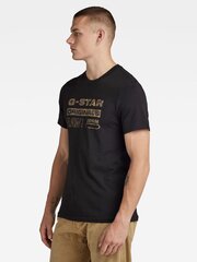 Marškinėliai G-STAR Distressed Originals Slim Black D24420 336 6484 560023552 kaina ir informacija | Vyriški marškinėliai | pigu.lt