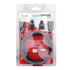 Hdmi jungčių komplektas 3in1 kaina ir informacija | Adapteriai, USB šakotuvai | pigu.lt