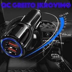 Greito įkrovimo adapteris sam 2xUSB 3.0 FAST цена и информация | Автопринадлежности | pigu.lt