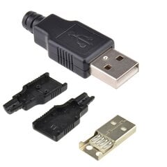 Lituojamas lizdas USB Type-A A 2.0 Male 4 Pin Plug kaina ir informacija | Žaidimų konsolės | pigu.lt