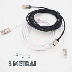 Laidas iphone lightning 3m, baltas цена и информация | Аксессуары для фотоаппаратов | pigu.lt