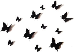 Lipnus drugeliai, juodi kaina ir informacija | Interjero lipdukai | pigu.lt