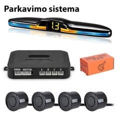 Parkavimo sistema su 4 davikliais kaina ir informacija | Parkavimo sistemos | pigu.lt