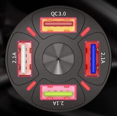 USB automobilinis įkroviklis + laidas, Xtrobb kaina ir informacija | Automobilių 12V el. priedai | pigu.lt