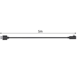 USB-A - USB Type-C 5m laidas, Izoxis kaina ir informacija | Kabeliai ir laidai | pigu.lt