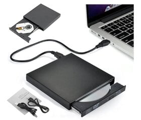 Оптический привод Happy People Внешний USB 2.0/3.0 CD/DVD-ROM Портативный привод Устройство записи компакт-дисков цена и информация | Оптические устройства | pigu.lt