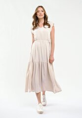 Maxi suknelė Ilgas galvos apdangalas Cream Volcano G-Vera kaina ir informacija | Suknelės | pigu.lt