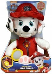 PAW PATROL MARSHALL TALKING MASKOTO NAKTINĖ LEMPA 29 CM kaina ir informacija | Minkšti (pliušiniai) žaislai | pigu.lt