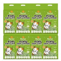 Tofu kraikas katėms Purrfect Green Tea žalioji arbata, 6l x 8vnt. kaina ir informacija | Kraikas katėms | pigu.lt