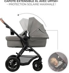 Sportinis vežimėlis Kinderkraft Moov 2 Air 3in1, Light Grey kaina ir informacija | Vežimėliai | pigu.lt