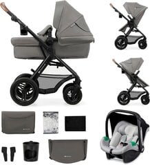 Sportinis vežimėlis Kinderkraft Moov 2 Air 3in1, Light Grey kaina ir informacija | Vežimėliai | pigu.lt