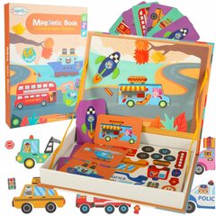 Magnetinė dėlionė, Vehicles kaina ir informacija | Dėlionės (puzzle) | pigu.lt