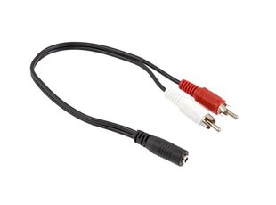 Perėjimas 3.5mm - RCA цена и информация | Адаптеры, USB-разветвители | pigu.lt