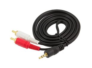 Laidas 3,5mm 2xRCA CINCH 1,5m kaina ir informacija | Adapteriai, USB šakotuvai | pigu.lt