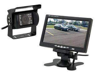 Automobilio bevielė vaizdo kamera lcd, 7 colių kaina ir informacija | Auto reikmenys | pigu.lt