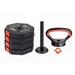 Kompozitinė kettlebell gira 10 kg (4x2,5 kg) EB Fit kaina ir informacija | Badmintonas | pigu.lt