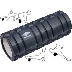 Juodas 14x33 cm jogos roller fitness UMBRO kaina ir informacija | Daugiafunkciniai treniruokliai | pigu.lt