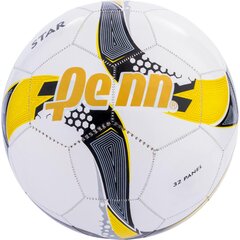 Futbolo kamuolys Penn Star white/yellow R.5 kaina ir informacija | Futbolo kamuoliai | pigu.lt