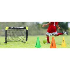 Sulankstomi futbolo vartai su tinklu 50x44x44 cm Dunlop kaina ir informacija | Futbolo kamuoliai | pigu.lt