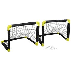 Rinkinys 2 futbolo vartai su tinklu 55x44x44 cm Dunlop kaina ir informacija | Futbolo kamuoliai | pigu.lt