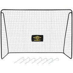 Futbolo vartai su tinklu 300x205x120 cm Umbro kaina ir informacija | Futbolo kamuoliai | pigu.lt