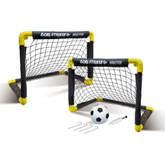 Rinkinys 2 sulankstomi vartai 50x44x44 cm su tinklu, kamuoliu ir pompa kaina ir informacija | Futbolo kamuoliai | pigu.lt