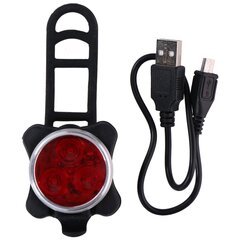 Dūnlop dviračio galinė 3 LED SMD šviesa su USB įkrovimu kaina ir informacija | Rankinis | pigu.lt