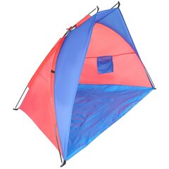 SUN BEACH COVER TENT 200x120x120cm СИНЕ-КРАСНЫЙ ENERO CAMP цена и информация | Палатки | pigu.lt