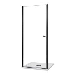 Душевые двери MESINA черные D-100, 100 см цена и информация | Душевые двери и стены | pigu.lt