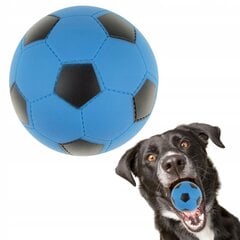 FOOTBALL žvilgantis mėlynas 6,5 cm vinilo gumos žaislas šunims kaina ir informacija | Žaislai šunims | pigu.lt