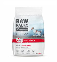 Raw Paleo Vet Expert Ultra Beef Mini Adult, 750g kaina ir informacija | Sausas maistas šunims | pigu.lt