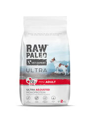 Raw Paleo Vet Expert Ultra Beef Mini Adult, 2кг цена и информация | Сухой корм для собак | pigu.lt