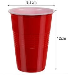 Žaidimas Beer Pong, raudonas kaina ir informacija | Vakarėliams ir šventėms | pigu.lt