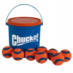 Chuckit! Bucket Ultra Ball 8 kamuoliukų rinkinys su šunų plovimo kibiru 8 vnt. kaina ir informacija | Žaislai šunims | pigu.lt