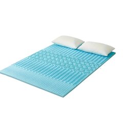 Наматрасник memory foam Tech Zone DT149663, 132х185 см, голубой цена и информация | Наматрасники | pigu.lt