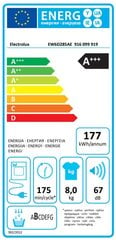 Electrolux EW6D285AE цена и информация | Сушильные машины | pigu.lt