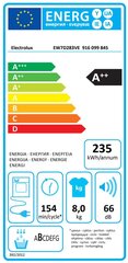 Electrolux EW7D283VE kaina ir informacija | Džiovyklės | pigu.lt