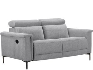 Sofa-reglaineris Loft24 Lund, pilka kaina ir informacija | Sofos | pigu.lt