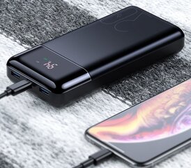 XCC U-30 baterija 30000 mAh, juoda kaina ir informacija | Atsarginiai maitinimo šaltiniai (power bank) | pigu.lt