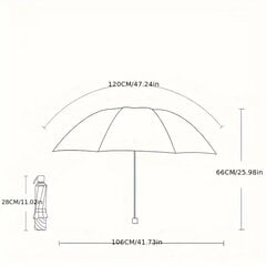 Предложение по ветрозащитному зонту высокого качества. цена и информация | Женские зонты | pigu.lt