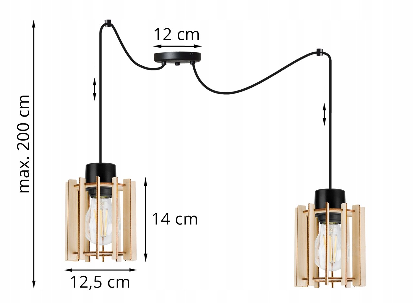 LightHome pakabukas Spider Timber цена и информация | Pakabinami šviestuvai | pigu.lt