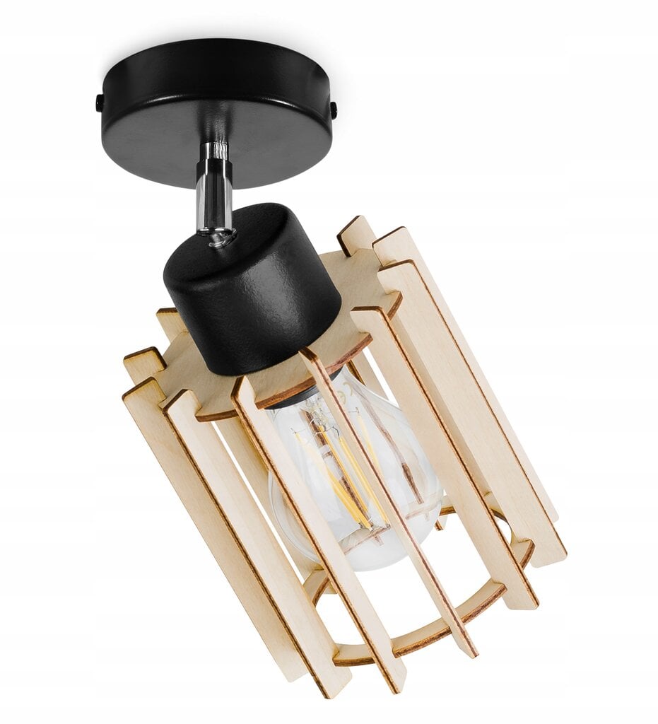 LightHome sieninis šviestuvas mediena kaina ir informacija | Sieniniai šviestuvai | pigu.lt