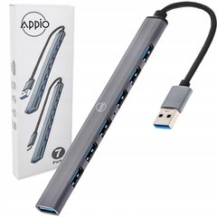 HUB USB 3.0 prievado skirstytuvas 7x kaina ir informacija | Adapteriai, USB šakotuvai | pigu.lt