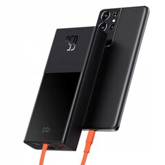 BASEUS БОЛЬШОЙ POWERBANK ELF ЗАРЯДНОЕ УСТРОЙСТВО 20000MAH PD USB-C USB-C КАБЕЛЬ 65W LED цена и информация | Зарядные устройства Power bank | pigu.lt