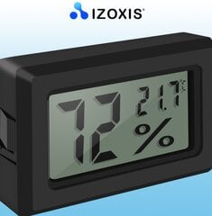 Izoxis 2 viename skaitmeninis termometras ir higrometras kaina ir informacija | Meteorologinės stotelės, termometrai | pigu.lt