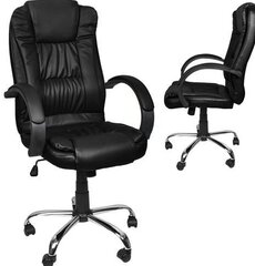 Biuro kėdė, eko oda - juoda MALATEC kaina ir informacija | Biuro kėdės | pigu.lt